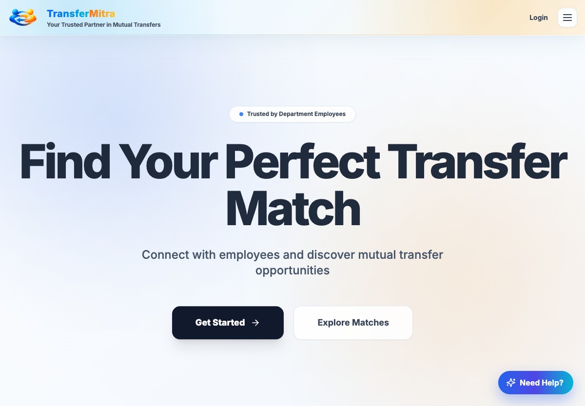 TransferMitra website screenshot